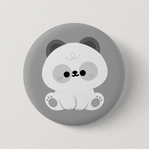 Badge Rond 5 Cm Cute Panda