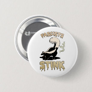 Badge Rond 5 Cm Cute Retro Skunk - Fascistes Stink