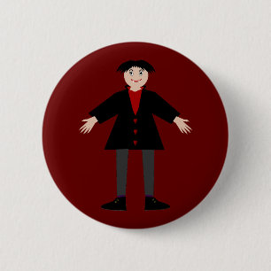 Badge Rond 5 Cm Cute Vampire Halloween