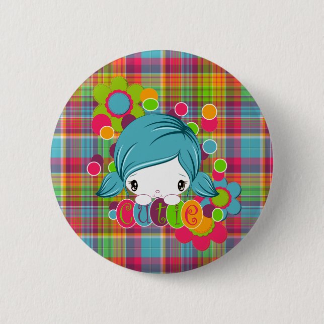 Badge Rond 5 Cm Cutie (Devant)