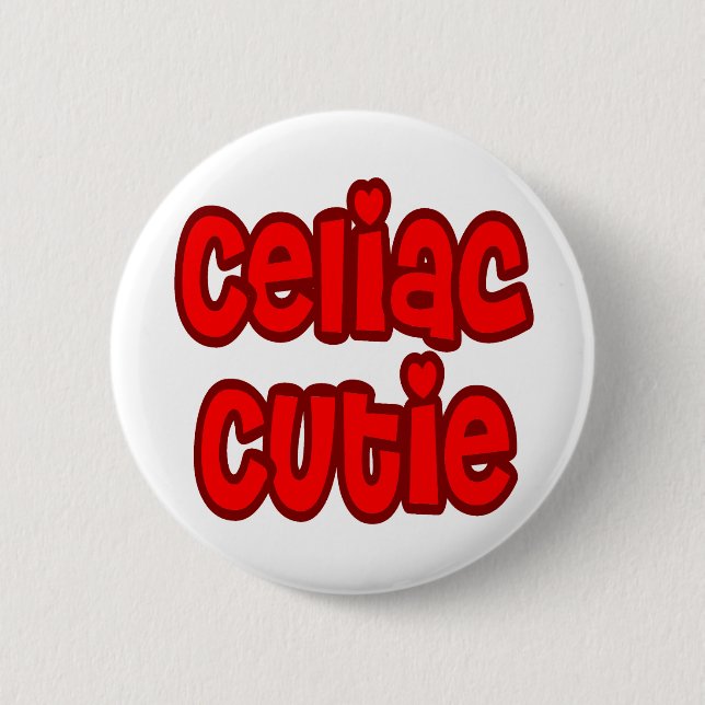 Badge Rond 5 Cm Cutie coeliaque (Devant)