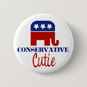 Badge Rond 5 Cm Cutie conservatrice