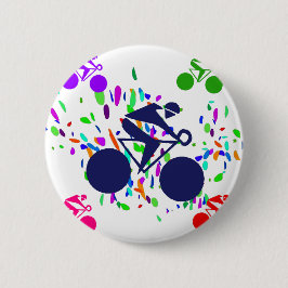 BADGE ROND 5 CM CYCLISME