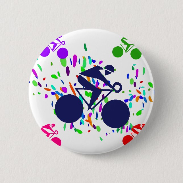 BADGE ROND 5 CM CYCLISME (Devant)