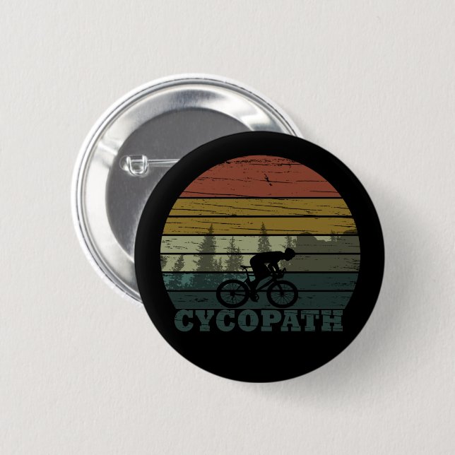 Badge Rond 5 Cm cycopath hors route (Devant & derrière)