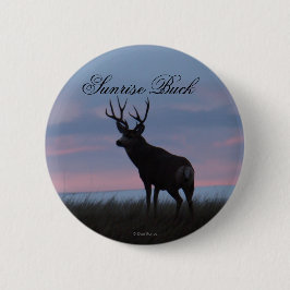 Badge Rond 5 Cm D3 Mule Deer Buck