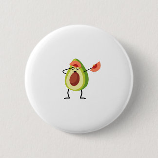 Badge Rond 5 Cm Dabbing Avocado Chinese Dance design