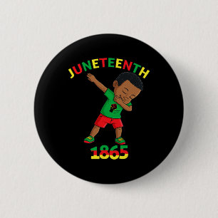 Badge Rond 5 Cm Dabbing Black King Junetdix Melanin Brown peau B