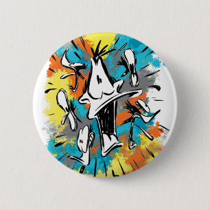 Badge Rond 5 Cm DAFFY DUCK™ Oh My Quaaak
