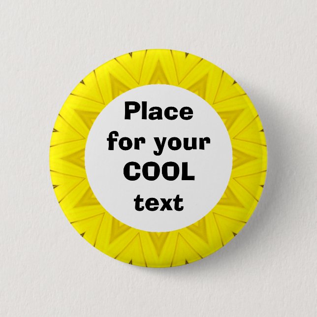 Badge Rond 5 Cm Daisy Mandala Modèle 02 (Devant)