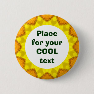 Badge Rond 5 Cm Daisy Mandala Modèle 30
