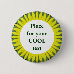 Badge Rond 5 Cm Daisy Mandala Modèle 40