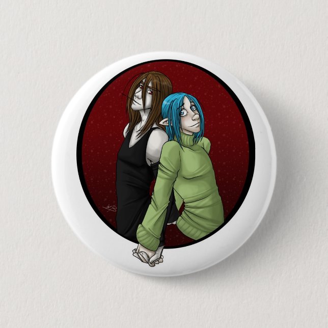 Badge Rond 5 Cm Dake et Tommy (Devant)