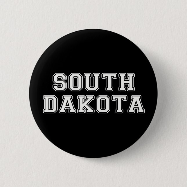 Badge Rond 5 Cm Dakota du Sud (Devant)