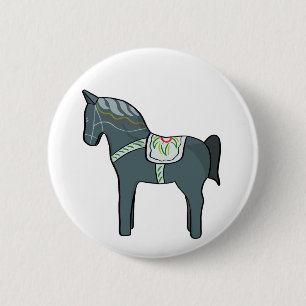 Badge Rond 5 Cm Dala horse