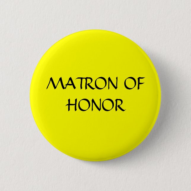 Badge Rond 5 Cm DAME DE HONNEUR - bouton (Devant)