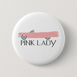 Badge Rond 5 Cm dame rose de chariot