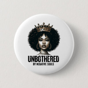 Badge Rond 5 Cm Dames afro-américaines Sy Black Queen