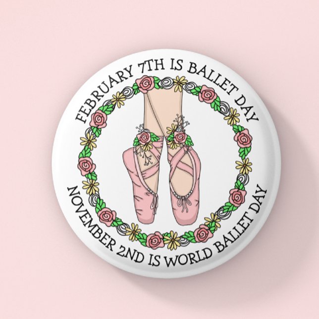 Badge Rond 5 Cm Dance Holiday | Jour du ballet (Créateur téléchargé)