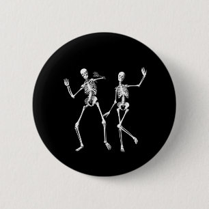 Badge Rond 5 Cm Dancing Skeletons