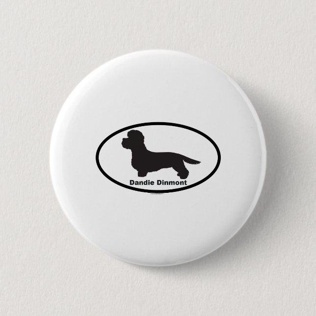Badge Rond 5 Cm Dandie Dinmont (Devant)