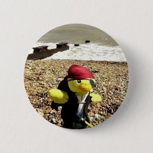 Badge Rond 5 Cm Danny Duck le bouton pirate