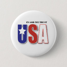 Badge Rond 5 Cm Dans Dieu nous faisons confiance