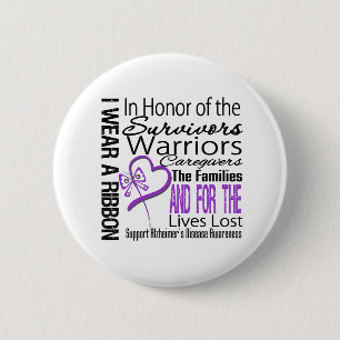Badge Rond 5 Cm Dans la maladie d'Alzheimer de collage d'hommage