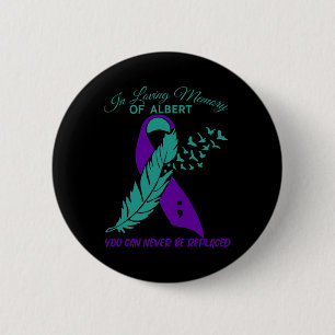 Badge Rond 5 Cm Dans l'amour Mémoire Prévention Suicide