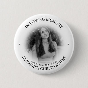 Badge Rond 5 Cm Dans Love MemoryCustom Photo Memorial