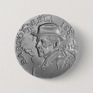 BADGE ROND 5 CM DANS MEMORIAM BARTÓK BÉLA
