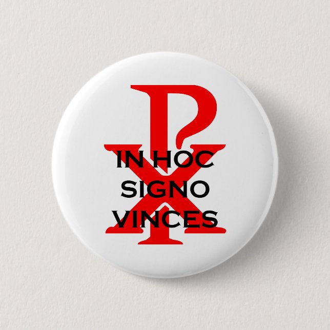 Badge Rond 5 Cm Dans Signo hoc Vinces (Devant)