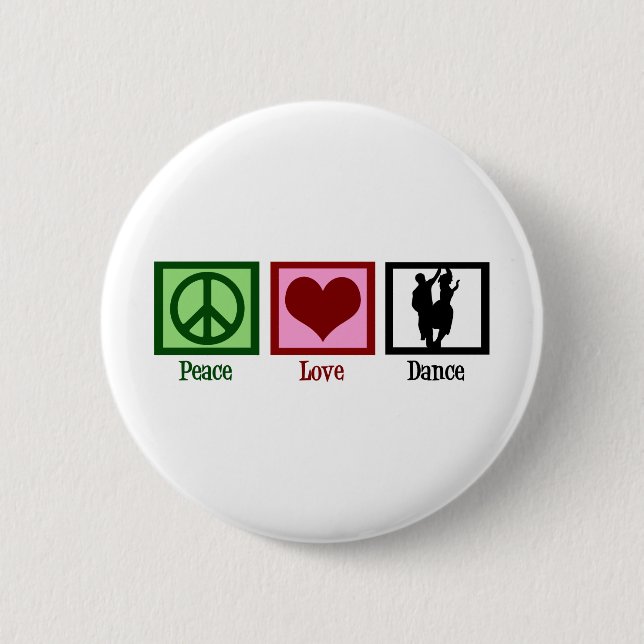 Badge Rond 5 Cm Danse de la paix (Devant)