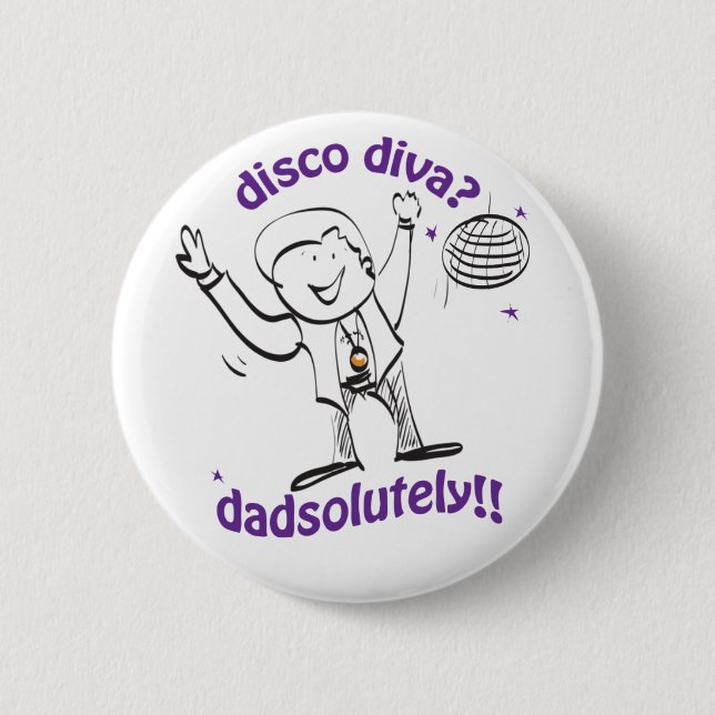 Badge Rond 5 Cm Danse de papa (Devant)