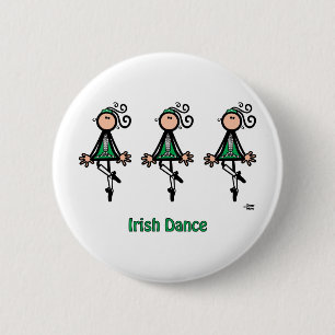Badge Rond 5 Cm Danse d'Irlandais