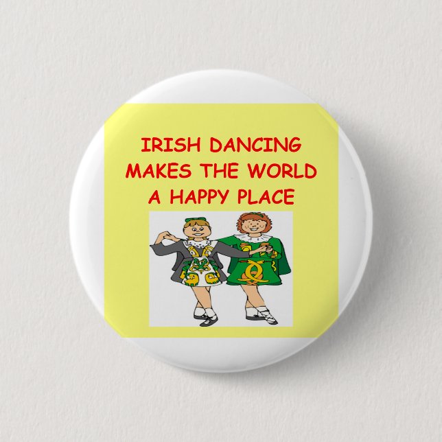 Badge Rond 5 Cm danse irlandaise (Devant)