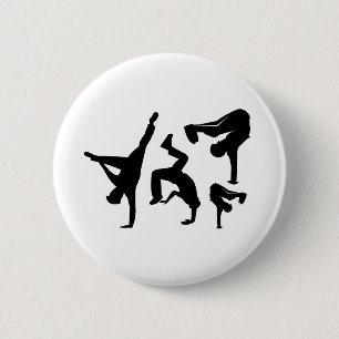 Badge Rond 5 Cm danseur de hip hop