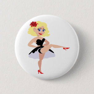 Badge Rond 5 Cm Danseur d'oscillation