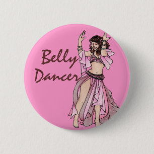 Badge Rond 5 Cm Danseur du ventre Habibi