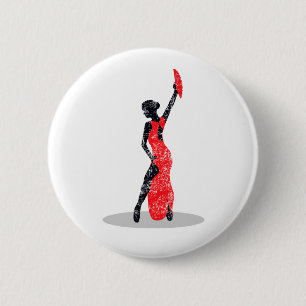 Badge Rond 5 Cm Danseur flamenco