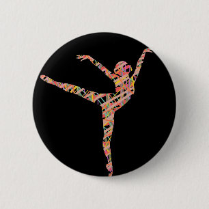 Badge Rond 5 Cm Danseur moderne Ballet