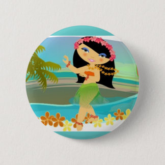 Badge Rond 5 Cm Danseur troposphérique de danse polynésienne de