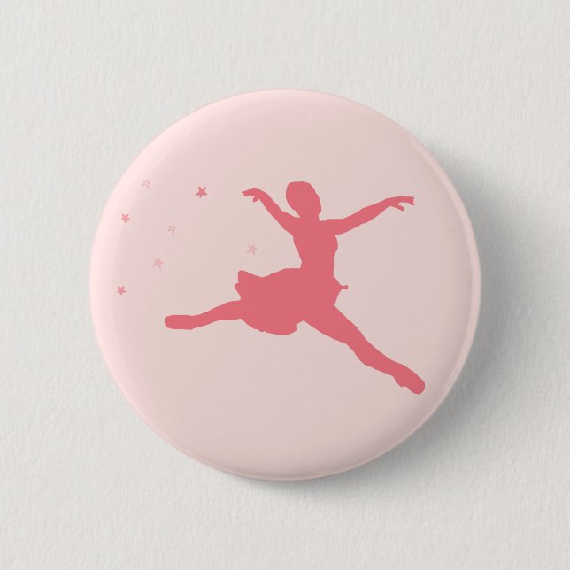 Badge Rond 5 Cm Danseuse de ballerine (Devant)