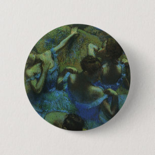 Badge Rond 5 Cm Danseuses bleues par Edgar Degas, Impressionnisme 