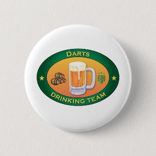 Badge Rond 5 Cm Dards buvant l'équipe