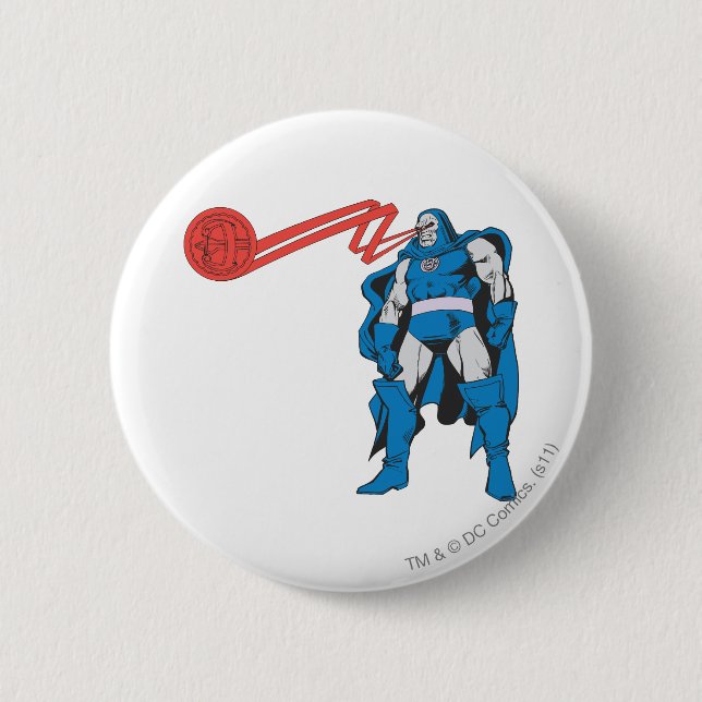 Badge Rond 5 Cm Darkseid Utilise Des Pouvoirs Psioniques (Devant)