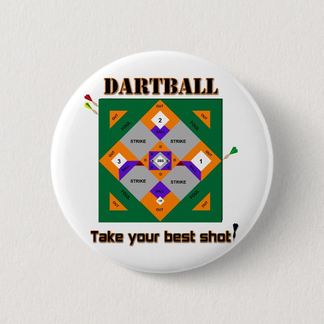 Badge Rond 5 Cm Dartball (Devant)