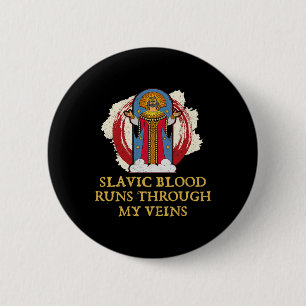 Badge Rond 5 Cm Dazhbog Ancien Mythe Slav Paganisme Russi
