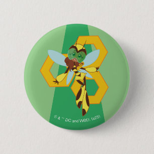 Badge Rond 5 Cm DC Super Hero Girls Bumble Bee
