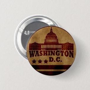 Badge Rond 5 Cm dc washington